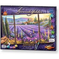 Schipper Malen nach Zahlen Meisterklasse Triptychon Lavendelfelder, Made in Germany