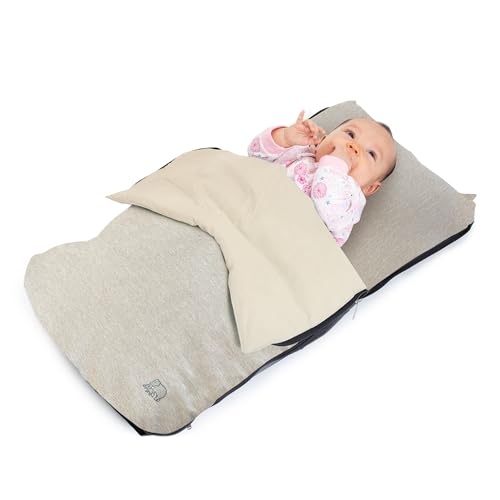 Deryan Air Traveller – Baby-Reisebett mit Matratze – Babybett für Flugzeuge und Reisen – Baby-Reisebett (Flugzeug) – 2 in 1 – Stuhl und Bett – mit Tragetasche und Matratze – 75 x 45 x 6 cm