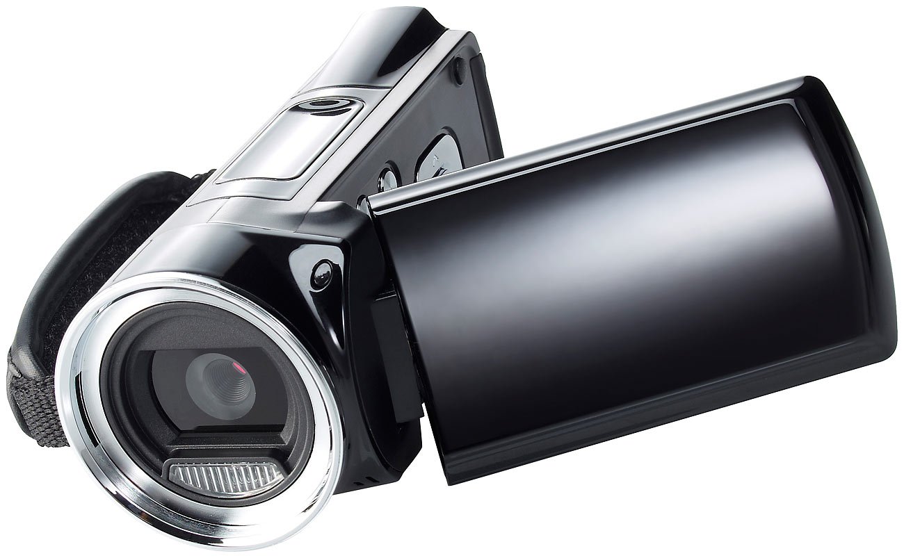 Somikon Videocamera: Full-HD-Camcorder DV-812.HD mit 6,9-cm-Display (2,7"), 12 MP & HDMI (Video Cam)