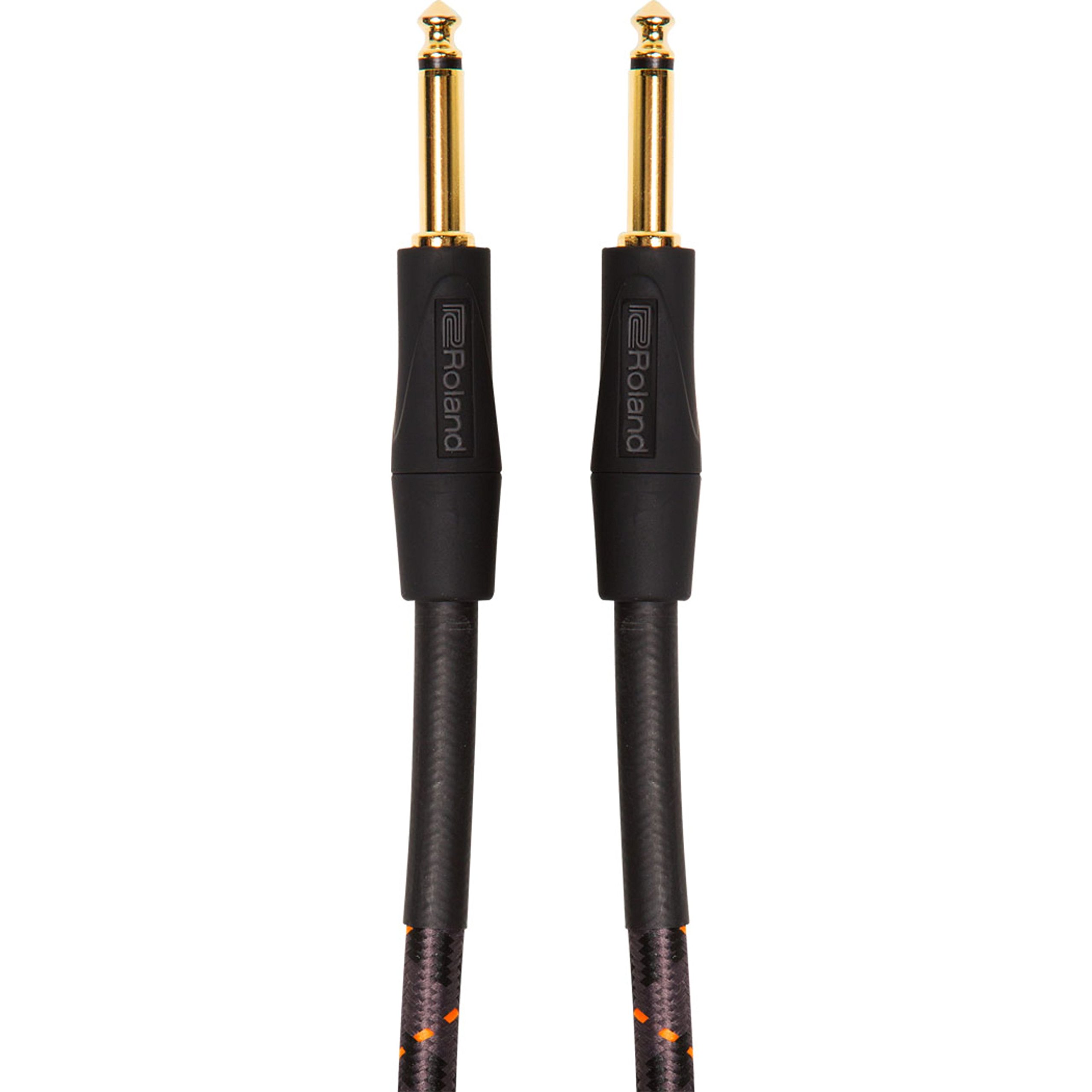 Roland Gold-Serie Patch/Pedal-Kabel – gerade 6,3-mm-Klinkenstecker, Länge: 4,5 m – RIC-G15