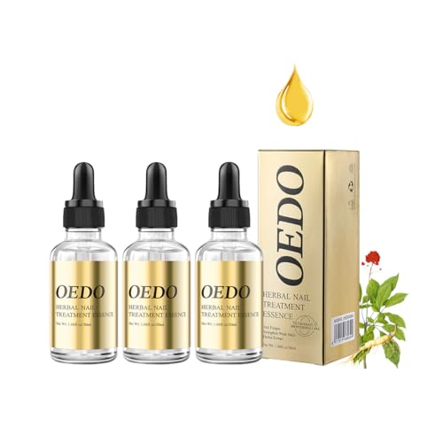 OEDO Herbal Nail Essence, OEDO Ginseng Nail Oil Nährlösung, Kräuternährende Fingernägel, Für Schwache Und Beschädigte Nägel (30ml*3)