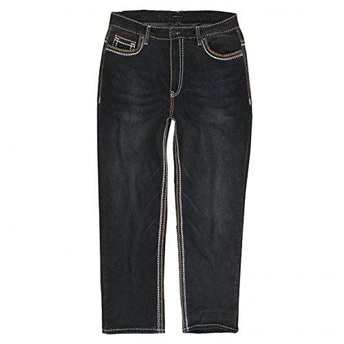 Lavecchia Herren Jeans Hose Übergrössen W40-W58 Größe W54/32, Farbe stone-black