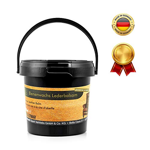 Equi-Deluxe Bienenwachs Leder-Balsam für die Pflege von Autositzen, Taschen und weiteres Glattleder | Optimale Lederpflege und Lederreinigung 500ml
