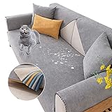 YWQJL sofaschutz Katze Hund wasserdicht Decke，bezüge für die Couch hundedecke Sofa， ecksofa/Auto/Outdoor Decke,Grey-70x150cm