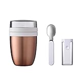 Mepal Thermo Lunchpot Ellipse Plus Faltbarer Löffel Lunchbox Essensbehälter Thermo (roségold)