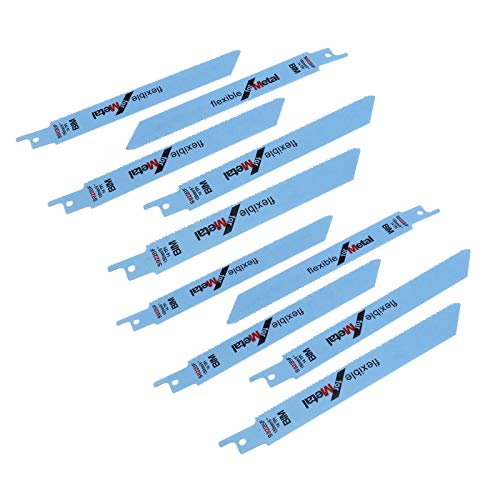OTOTEC Säbelsägeblätter Flexible Sägen S922BF Ersatzklingen aus Metall, Set von 10, 150 mm