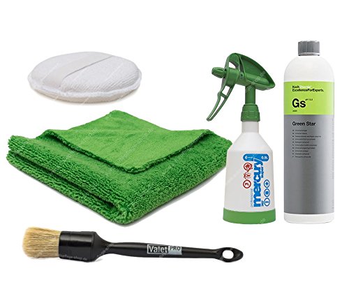 Autopflege-Reinigungsset für Innenraum + Außenbereich (KC Green Star Profi APC Set)