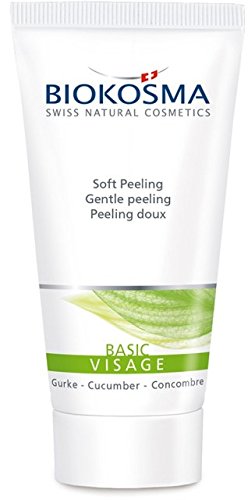 Biokosma BASIC VISAGE Soft Peeling Gurke, normale Haut und Mischhaut, Vegan, 50ml