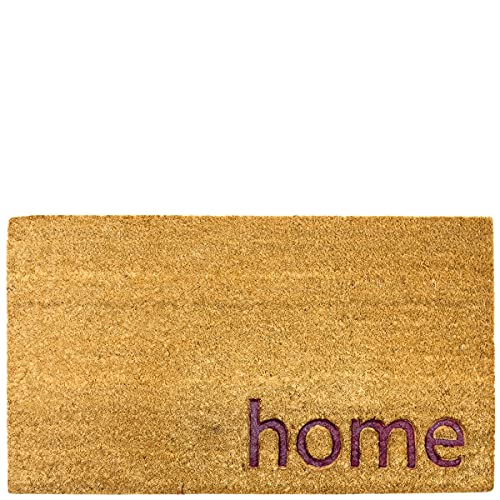Laroom Home Fußmatte, glatt, braun, 40 x 70 x 1,8 cm