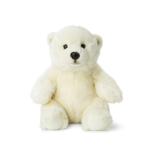 WWF Plüsch Kollektion WWF16867 - Plüschfigur Eisbär Sitzend 22 cm, Plüschtiere