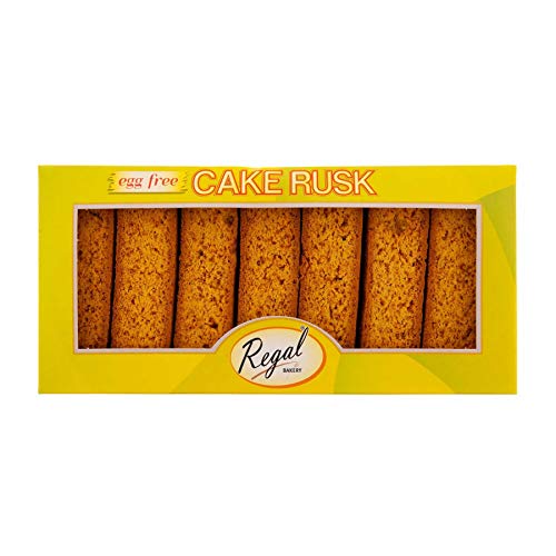 Regal Bakery Rusk Kuchen-Zwieback ohne Eier - 18 Stück - 3er-Packung