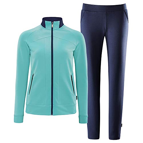 Schneider Sportswear Damen Deena Anzug, brightmint/dunkelbla, 44