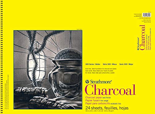 Strathmore 300 Series Charcoal, Papier, Schwarz, 18x24