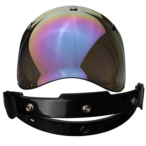 Alamor 3-Snap Bubble Shield Visier Rainbow Color Linse Für Biltwell Gringo Bonanza Helm