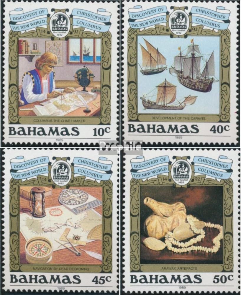 Prophila Collection Bahamas 690-693 (kompl.Ausg.) postfrisch ** MNH 1989 Entdeckung Amerikas (Briefmarken für Sammler) Seefahrt/Schiffe