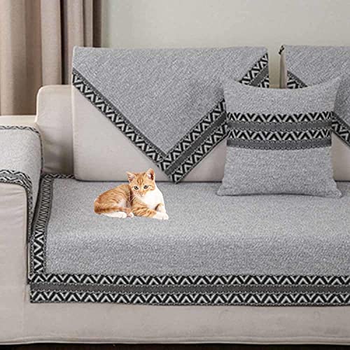 XRDSHY Sofabezug Antirutsch,Anti Slip Sofa Cushion,Couch überzug L Form,sofaschutz Katze Rutschfester Sofaschoner,Cover Bezug Ecksofa Schmutzabweisend Hund Kratzschutz,J-70x180cm