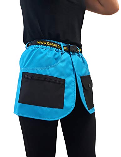 Dingo Dog Training Belt für Handler, Agility Trainer, Helfer, Handarbeit im Sportrock Style, viele Taschen blau 16460