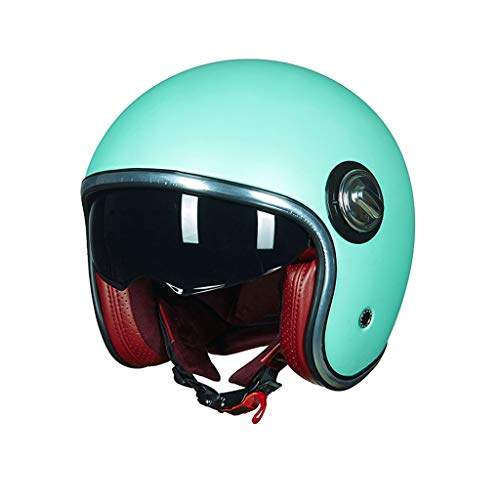 GAOZ Jet-Helm · Motorrad-Helm Roller-Helm Scooter-Helm Bobber Mofa-Helm Chopper Retro Cruiser Vintage Pilot Biker Moto Helmets· ECE Zertifiziert Visier (55-62cm)