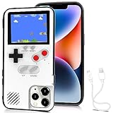Chu9 Game Case for iPhone 14, Game Console Phone Cover with 168 Built-in Games,Protect Your Phone and Play Video Games Anytime and Anywhere (White, iPhone 14)