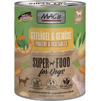 Sparpaket MAC's Nassfutter für Hunde 24 x 800 g - Geflügel & Gemüse