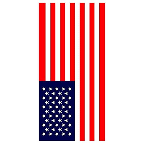 Yanyan Art Strandtuch mit amerikanischer Flagge, schnell trocknendes Baumwoll-Strandtuch, leicht, weich, mit USA-Flagge, Pooltuch für Pool, Schwimmen, Reisen, Strandstuhl, 90 x 175 cm/35 x 69 Zoll