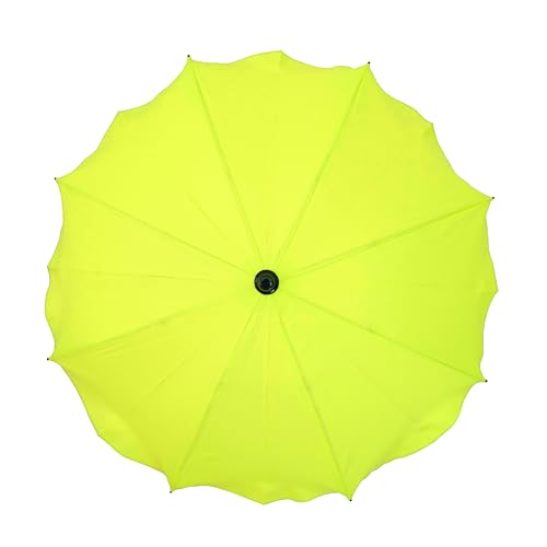 Universal Sonnenschirm Regenschirm für Kinderwagen und Sport Buggy, Babywagen Schirm mit Universal Halterung, UV-Schutz50+ Sonnensegel Sonnenschutz (Limettegrün)