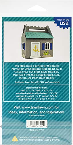 Lawn Fawn, Lawn cuts/Stanzschablone, Scalloped Treat Box Beach House add-on