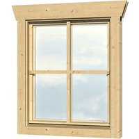 Skan Holz Einzelfenster BxH 57,5 x 70,5 cm Anschlag links für 45 mm Häuser