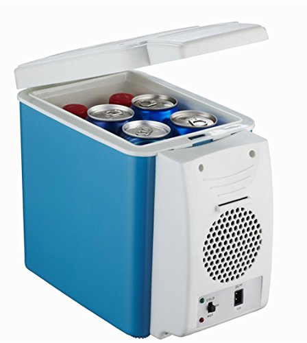 HL Auto Kühlschrank 6 Liter Auto Dual-Use-Hot-Und Kalt-Box Auto Kühlschrank Mini-Kühlschrank, Blue,blue