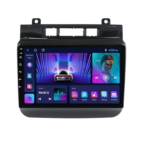 Android 11 Autoradio GPS Navigation Für VW Touareg 2012-2015, 9 Zoll Touchscreen Unterstützt WiFi Bluetooth DSP RDS Rückfahrkamera + Lenkradsteuerung Mit Kabelloses CarPlay Android Auto (Size : M500