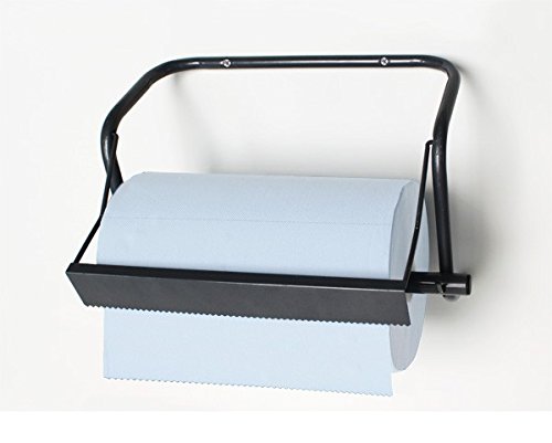 DS Metall Wand - Papierrollenhalter 40 cm - Putztuchrollen-Wandhalter 51x22x36 cm in Vollmetallausführung