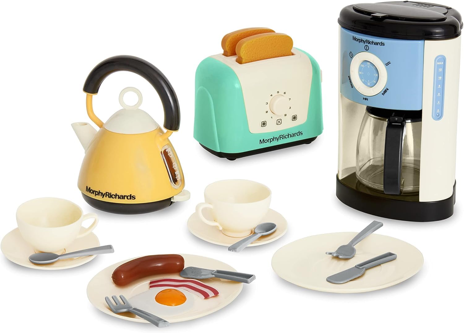 Casdon Morphy Richards Küchenset | Spielzeug-Küchengeräte für Kinder ab 3 Jahre | Enthält Toaster, Kaffeemaschine, Wasserkocher & mehr!