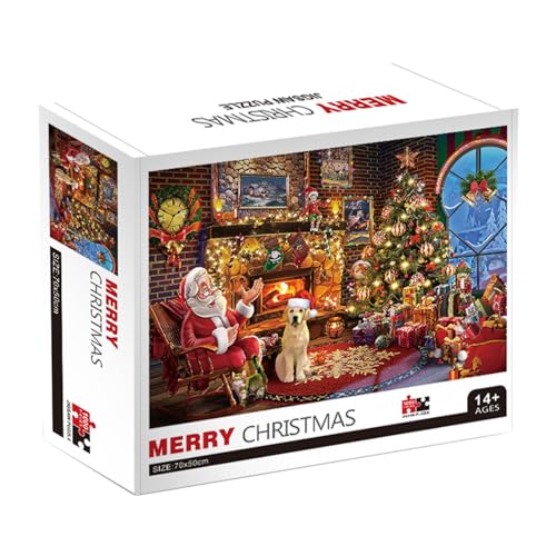 Mumuve 3D Puzzle 1000 Teile Papier Puzzlebox Weihnachtliches Thema Puzzle Raumdekoration Familientreffen Denkaufgabe Weihnachtspuzzle Weihnachtliches Festliches Puzzle