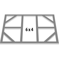 Bodenrahmen für Globel Metall-Gerätehaus 6x4