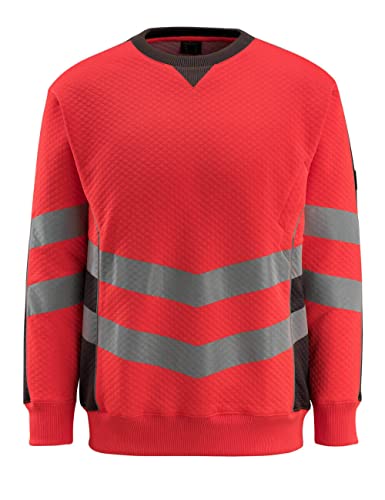 Mascot 50126-932-22218-XL Sweatshirt Wigton, rot/dunkelanthrazit, XL