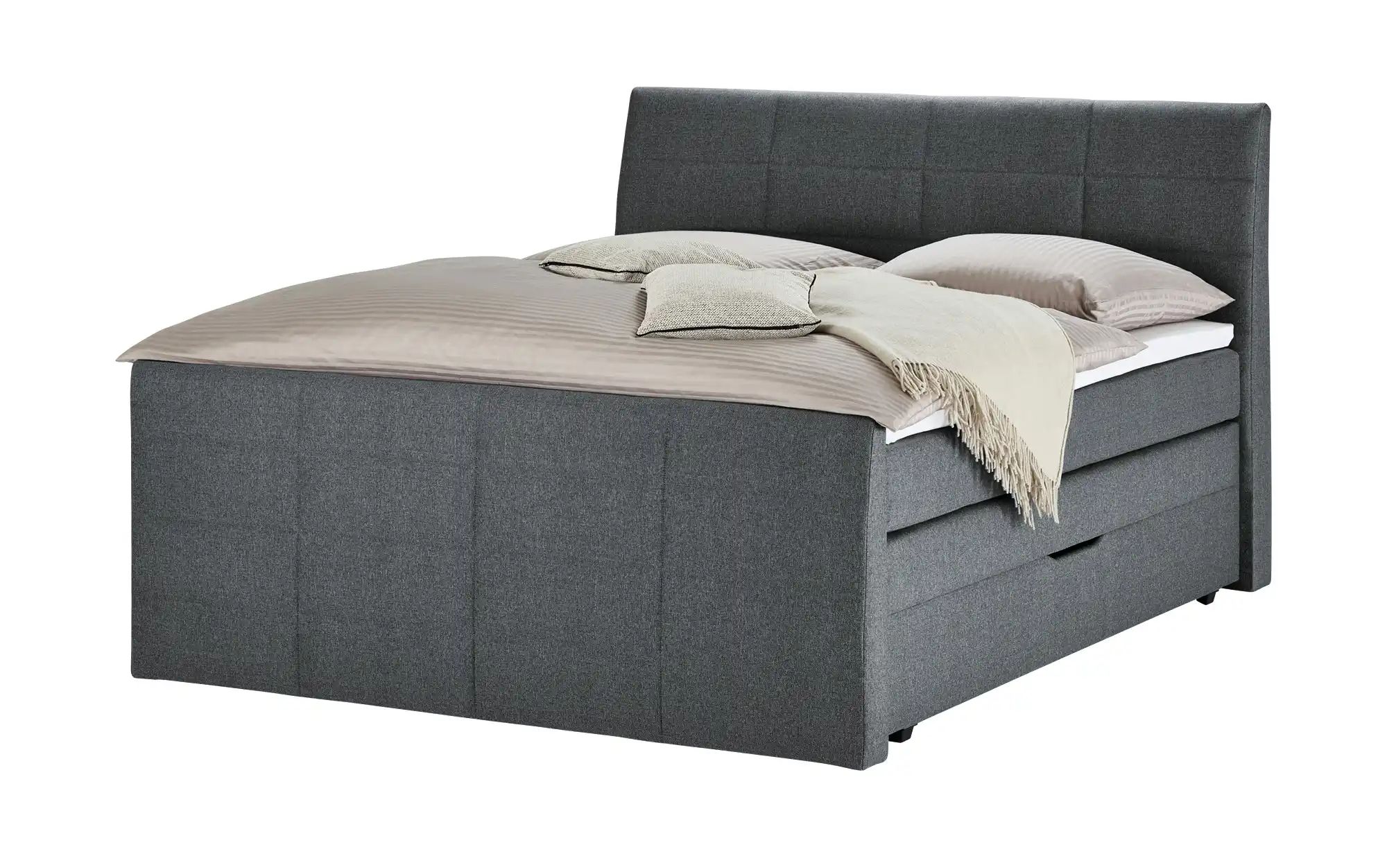 Boxspringbett ¦ grau ¦ Maße (cm): B: 188 H: 124 Betten > Boxspringbetten - Möbel Kraft