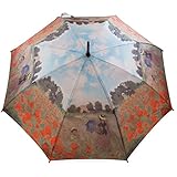 Regenschirm Stockschirm Kunst Claude Monet Mohnfeld
