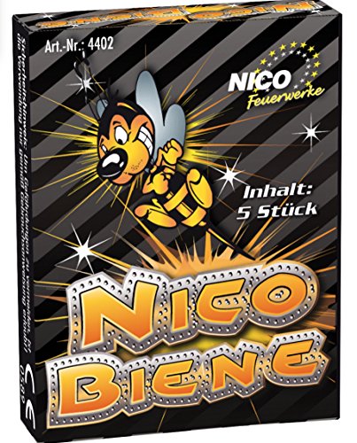 Nico® 4402 Jugend Feuerwerk Biene 24 Pack 5Stück summende Bodenkreisel