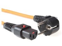 Microconnect PE010418LOCKO Kabel (Male Connector/Female Connector, C13 Kupplung, Orange)