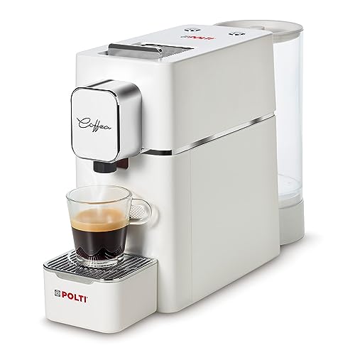 POLTI Coffea S15W Espressomaschine, kompatibel mit E.S.E. 44 mm, Tank 0,85 l, Pumpendruck 19 bar, Farbe Weiß