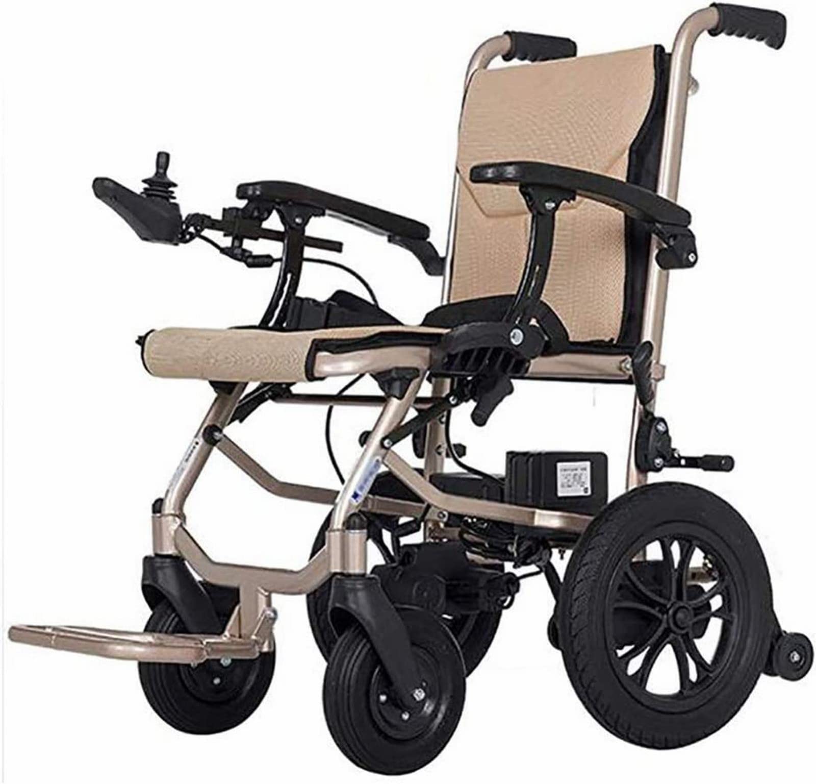 Rollstühle Zusammenklappbarer Elektrischer Rollstuhl Mit Abnehmbarer Doppelbatterie, Selbstfahrender Rollstuhl Zwei Funktionen, Öffnen/Falten In 1 Sekunde, Leicht Ältere Menschen Mit Behinder