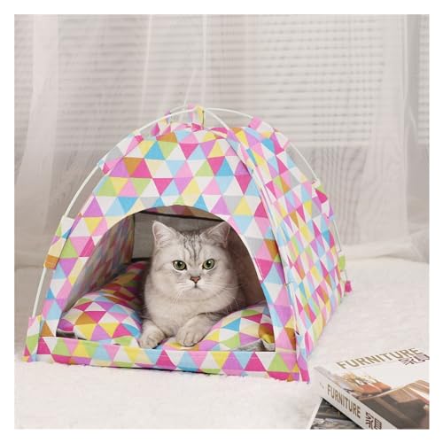 Tipi Zelt für Haustiere Haustier-Zeltbett, Katzenhausbedarf, Produkte, Zubehör, Möbel, Betten, Kätzchenzelte (Color : C, Size : L)