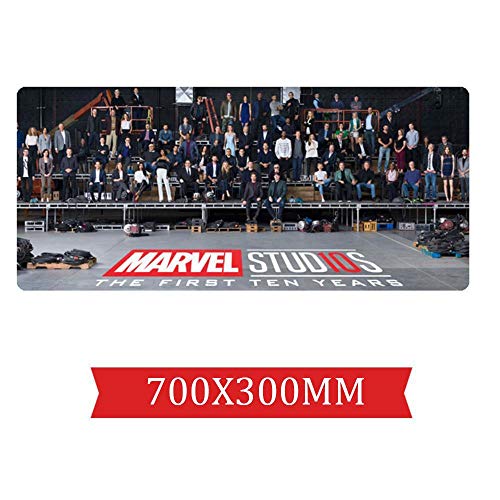 IGIRC Mauspad Cool Avengers Film 700X300mm Mauspad für Jungen, Perfekte Präzision und Geschwindigkeit Gaming-Mauspad mit 3 mm starker Basis, für Notebooks, PC, S