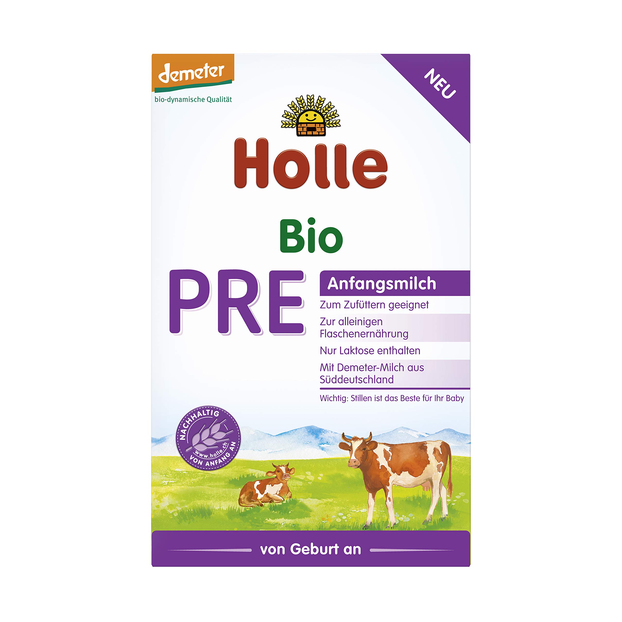 Holle Bio PRE-Anfangsmilch 400 g (6 x 400g)