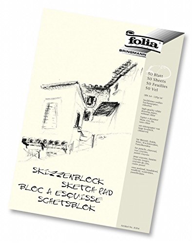 folia 8303 - Skizzenblock, 120 g/m², DIN A3, 50 Blatt (3er Pack)