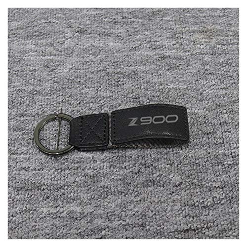 LIJSMZ 3D-Schlüssel-Halter-Kette Sammlung Keychain Fit for Kawasaki Z1000 Z800 Z900 Z650 Z1000SX Motorrad Schlüsselanhänger Schlüssel (Color : Black, Numbering : 900)