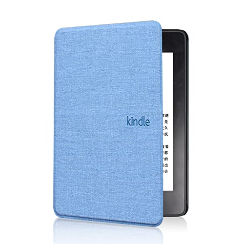 CECECOLE-LE Sky Blue Slimshell Case für 6,8" Kindle Paperwhite (11th Generation-2021) und Signature Edition - Lightweight Fabric Cases Cover mit Auto Sleep/Wake, Paperwhite 11th Gen 2021 Case