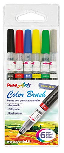GFL Pentel Pinselstift, verschiedene Farben