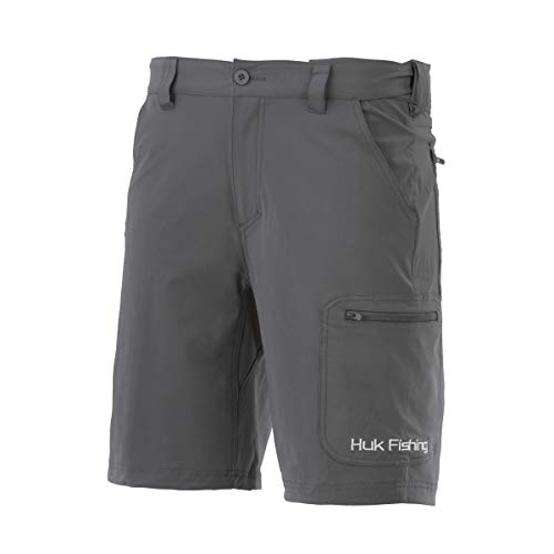 HUK Herren Standard Next Level Schnelltrocknende Performance Angel-Shorts, Anthrazit-26,7 cm, Größe S