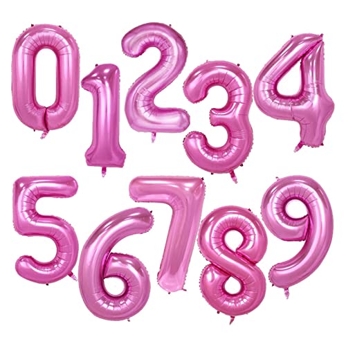 ❀ Geburtstag Party Luftballons, Party-Baby-Luftballons, Luftballons, 40 Zoll, große Folien-Geburtstagsballons, Zahlenballon 0–9, alles Gute for Geburtstag, Hochzeitsfeier, Dekorationen, Dusche, große